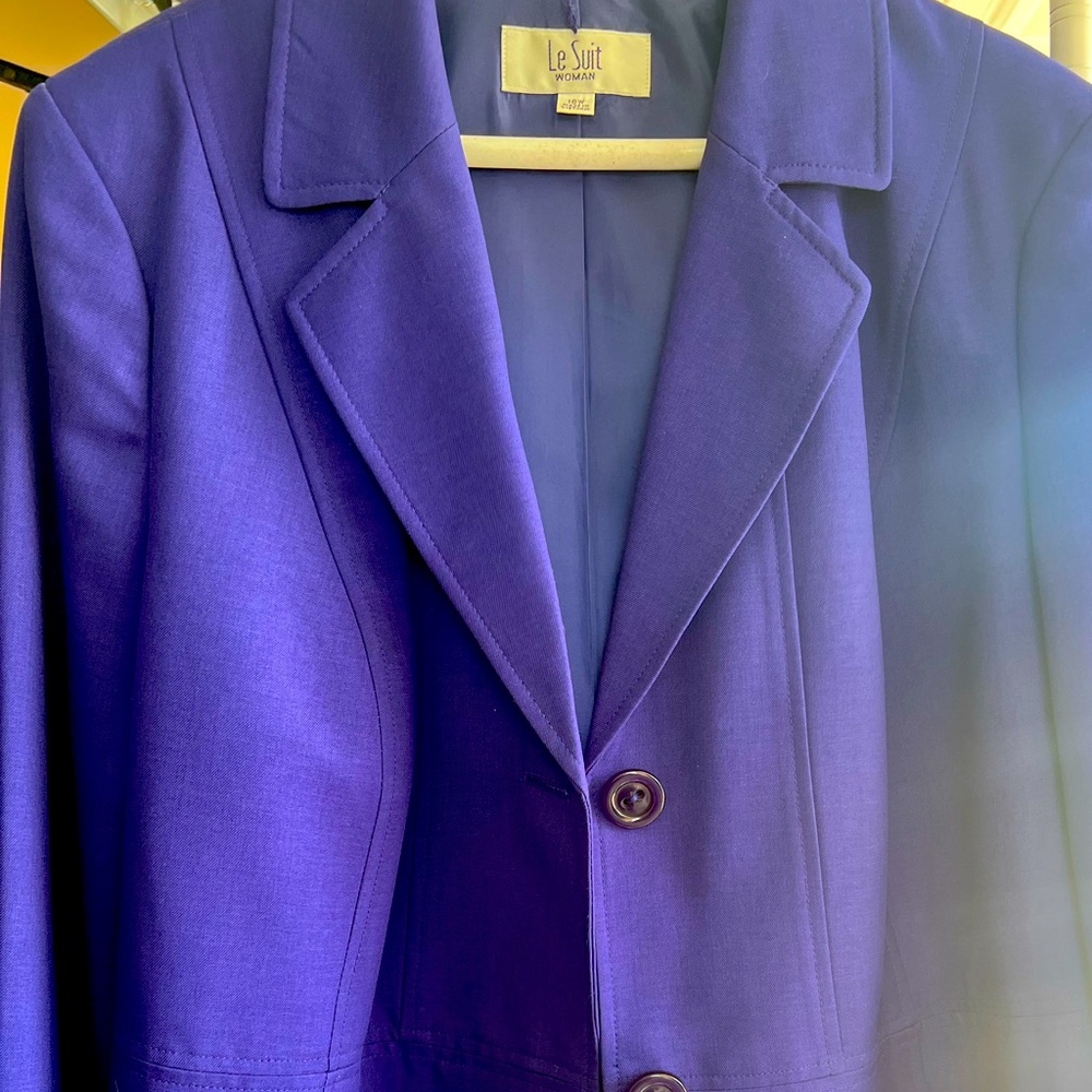 Purple pant suit, 2- piece, jacket and pants
